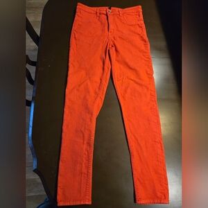 H&M Women's High Rise Jeans - Vibrant Red